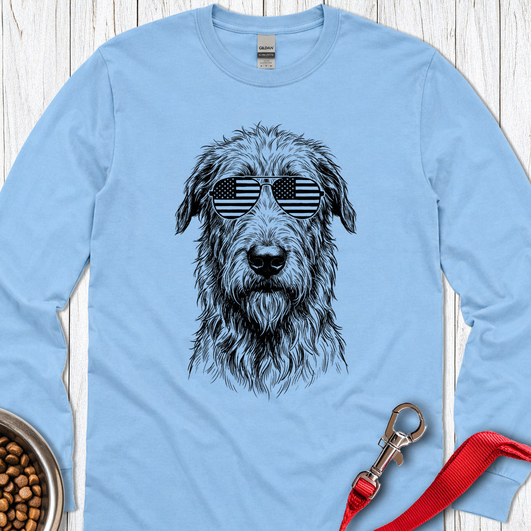 Irish Wolfhound USA Long Sleeve — Carolina Blue