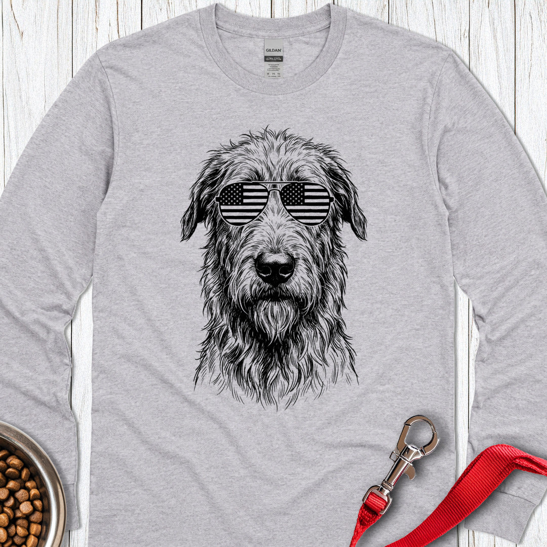 Irish Wolfhound USA Long Sleeve — Sport Grey