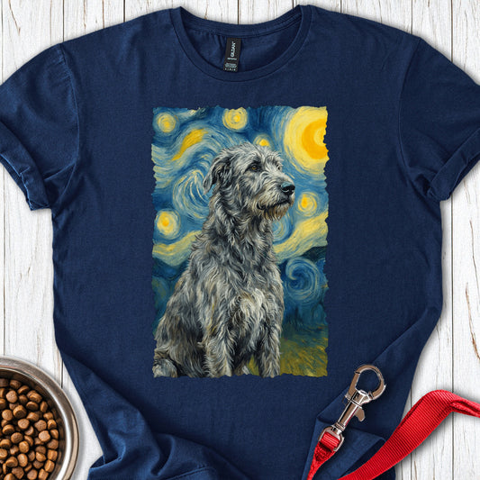 Irish Wolfhound Van Gogh Navy