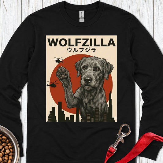 Irish Wolfzilla Long Sleeve — Black