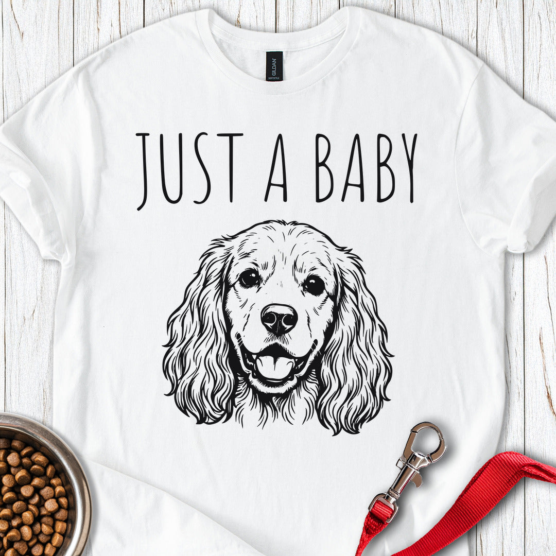 Just a Baby Cocker Spaniel White