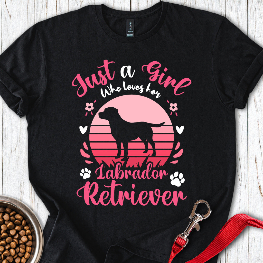 Just a Girl Who Loves Her Labrador Black