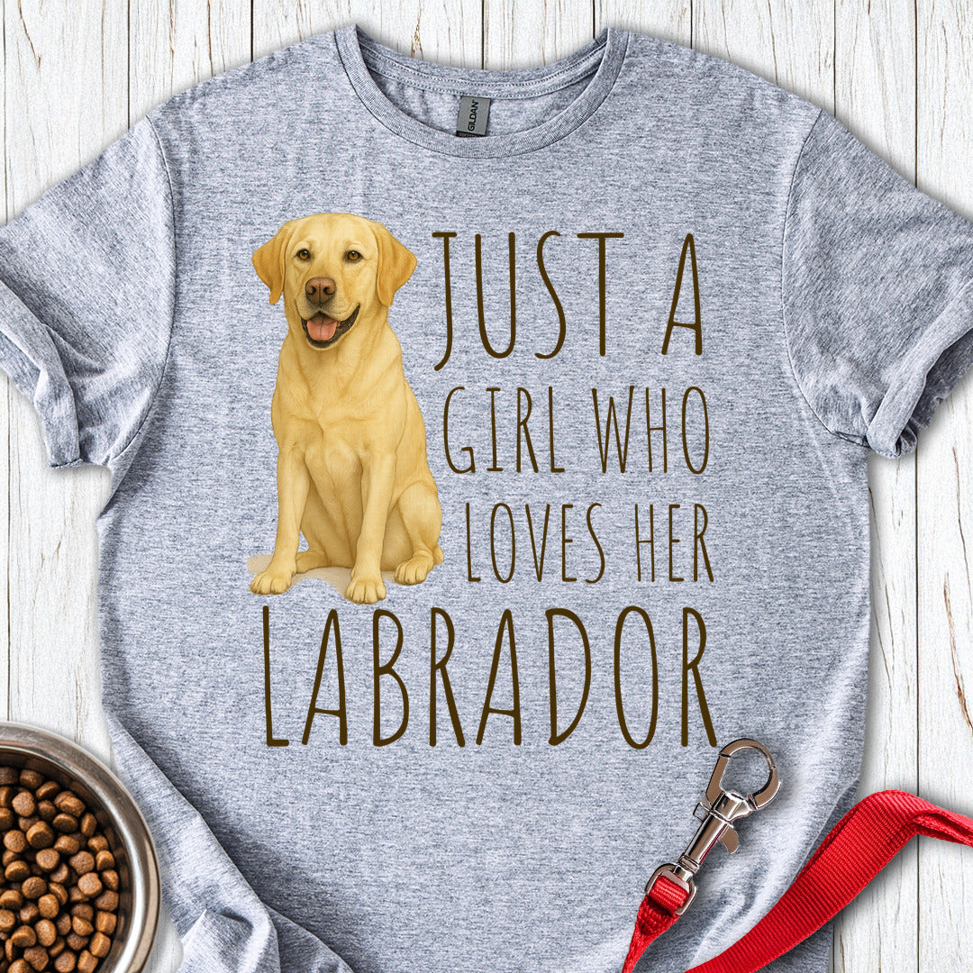 Just a Girl Who Loves Her Labrador Sport Grey