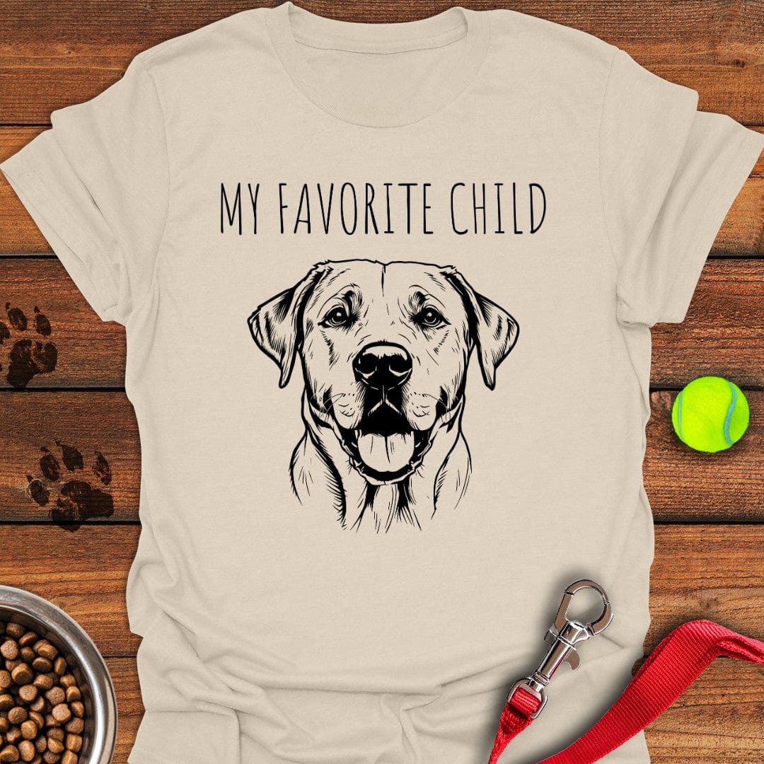 My Favorite Child Labrador T-Shirt Natural