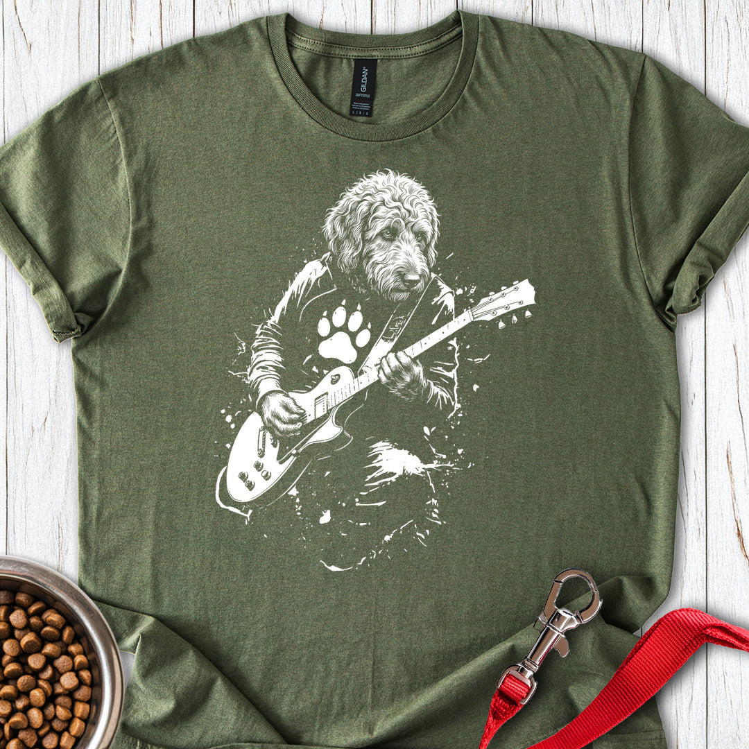 Labradoodle Guitar Military Green