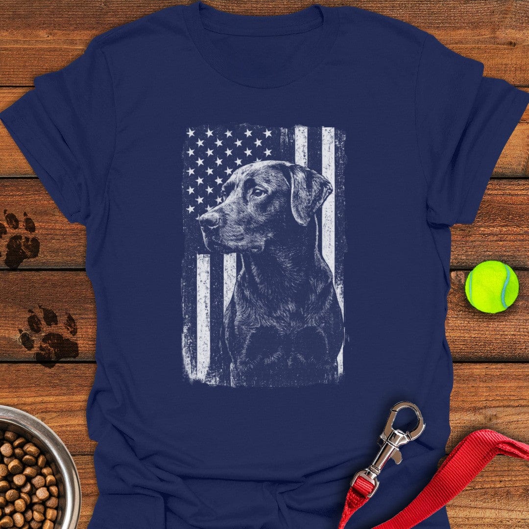 Labrador USA Flag T-Shirt Navy