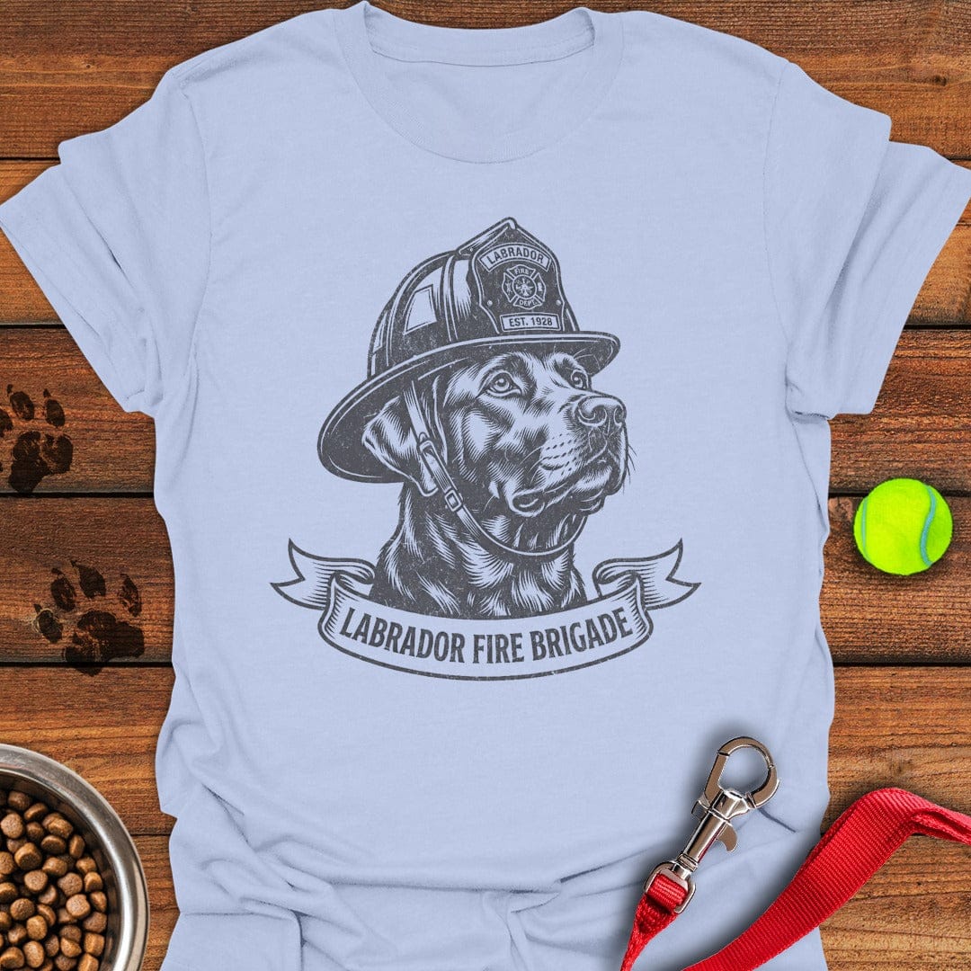 Labrador Fire Dog Light Blue
