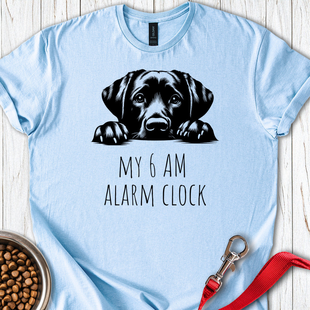 Labrador Alarm Clock Light Blue
