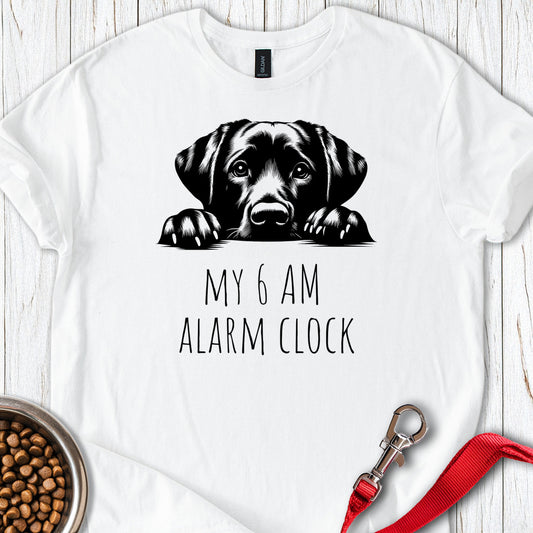 Labrador Alarm Clock White