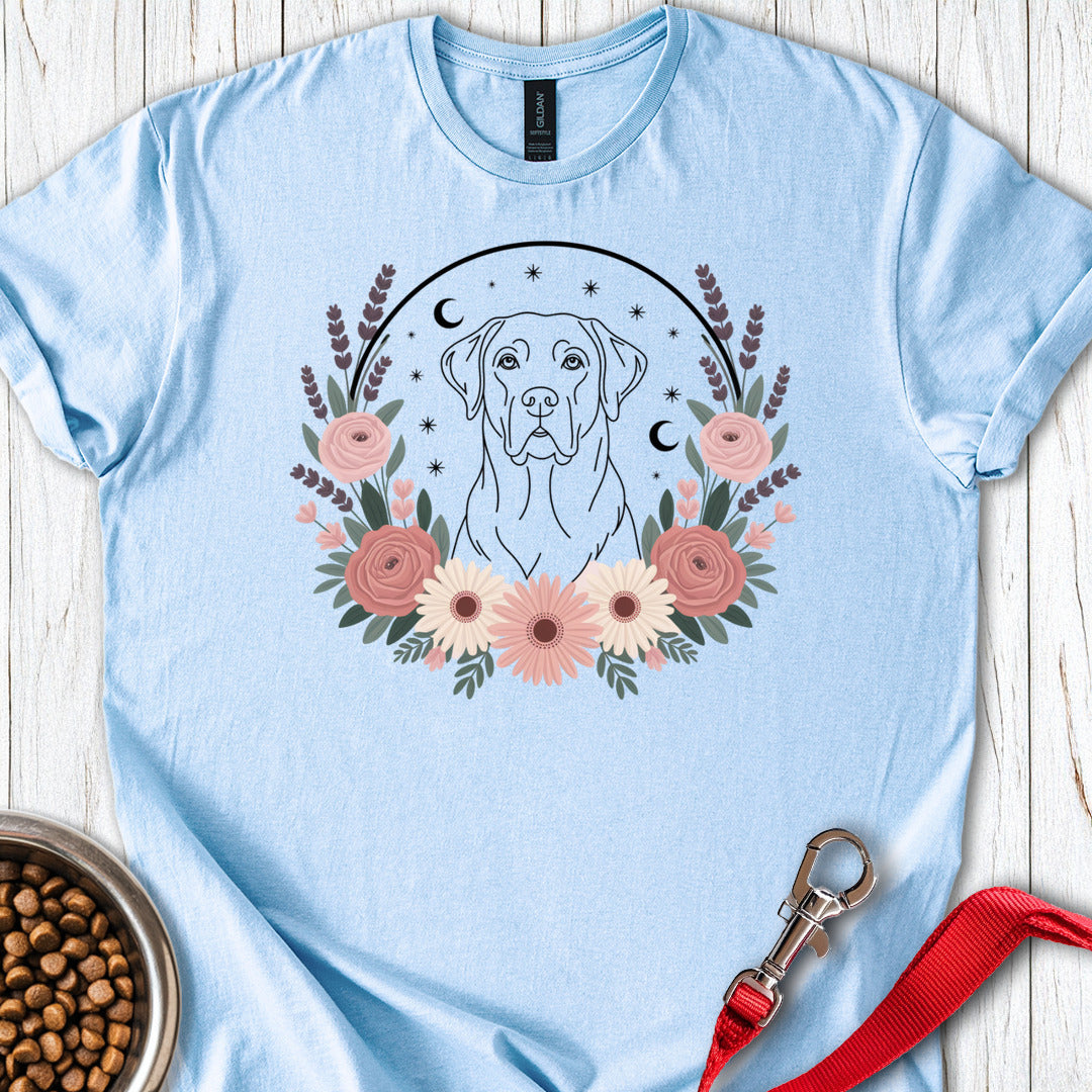 Labrador Boho Flower Light Blue