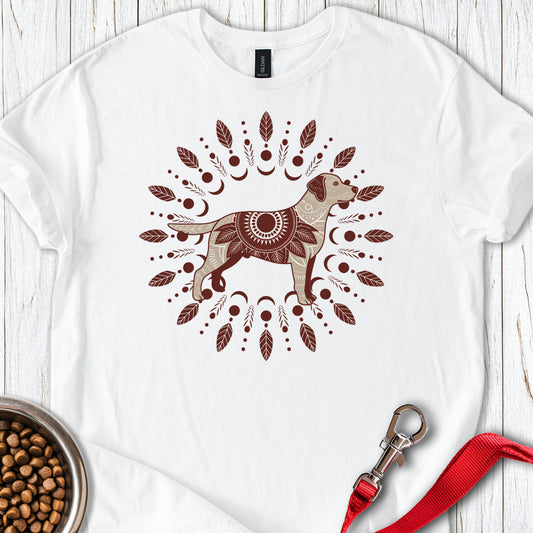 Labrador Boho Mandala White