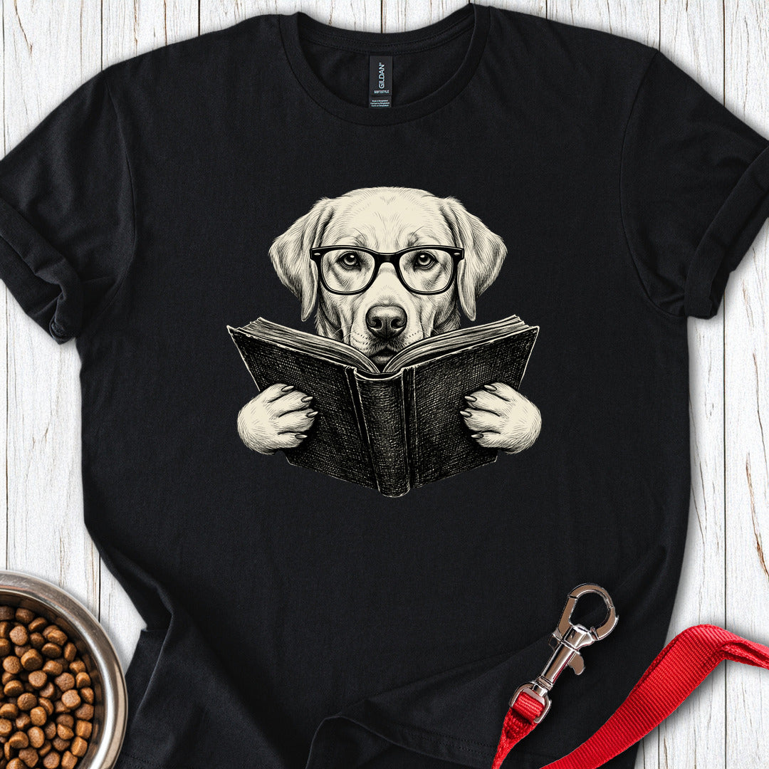 Labrador Book Lover Black
