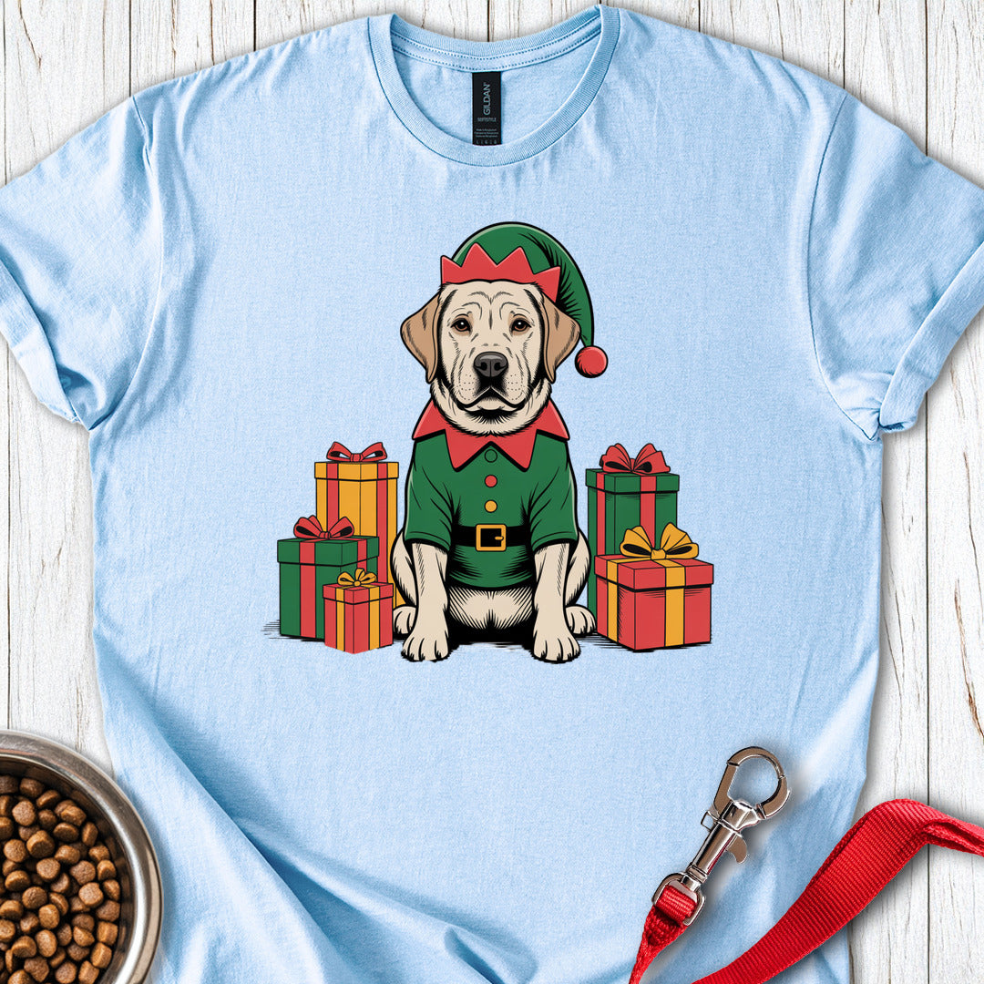 Labrador Christmas Light Blue