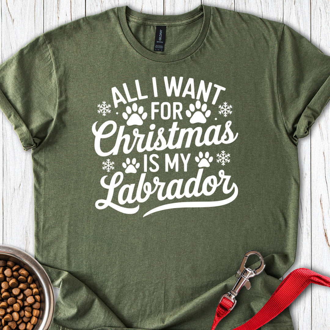 Labrador Christmas Military Green