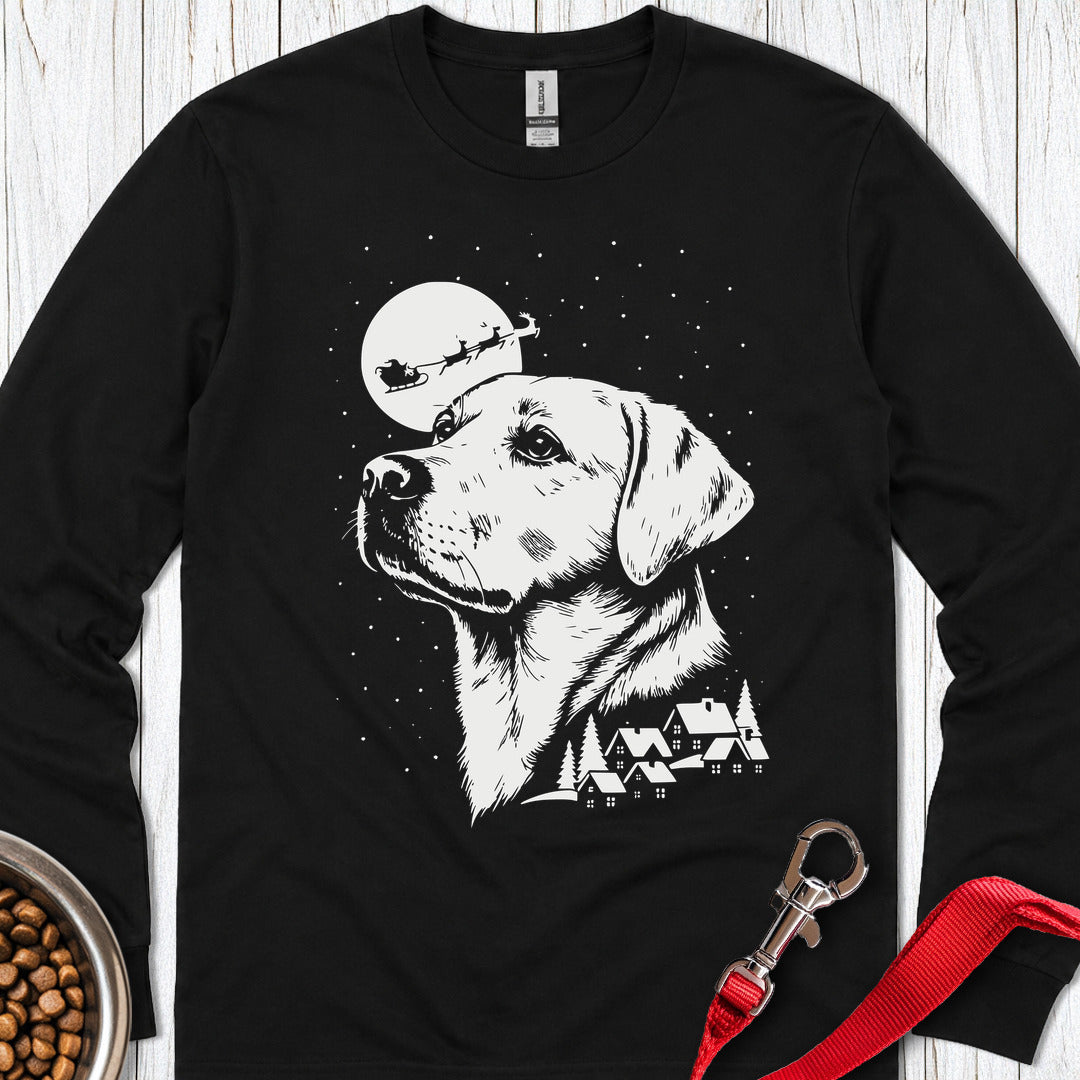 Labrador Christmas Eve Long Sleeve Black