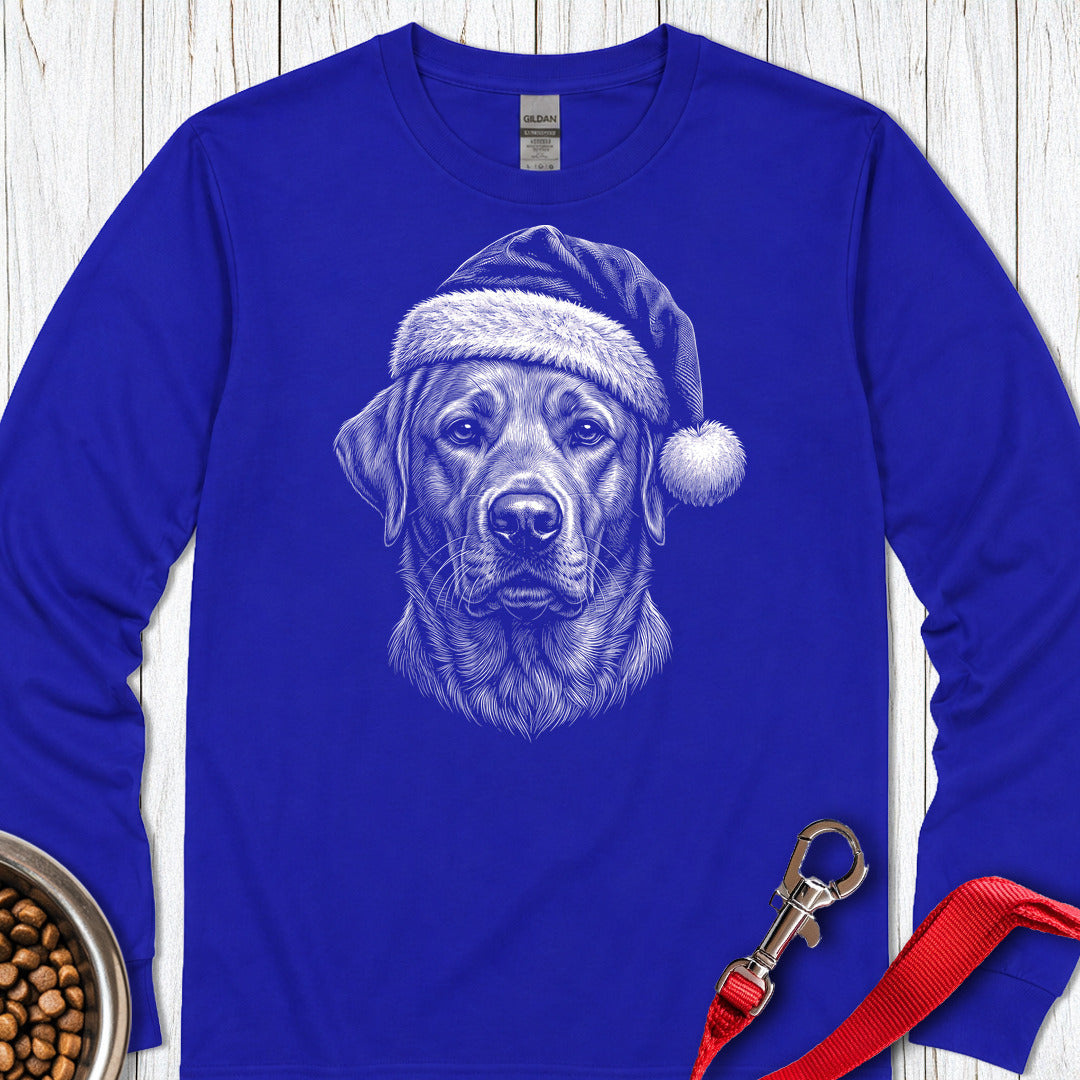 Labrador Christmas Santa Hat Long Sleeve — Royal