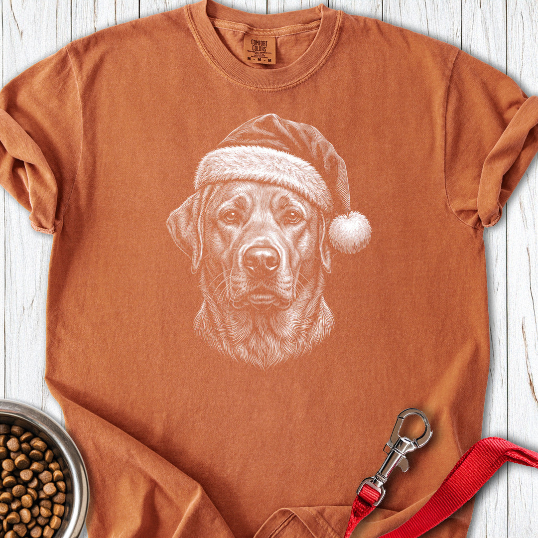 Labrador Christmas Santa Hat Premium Tee Yam