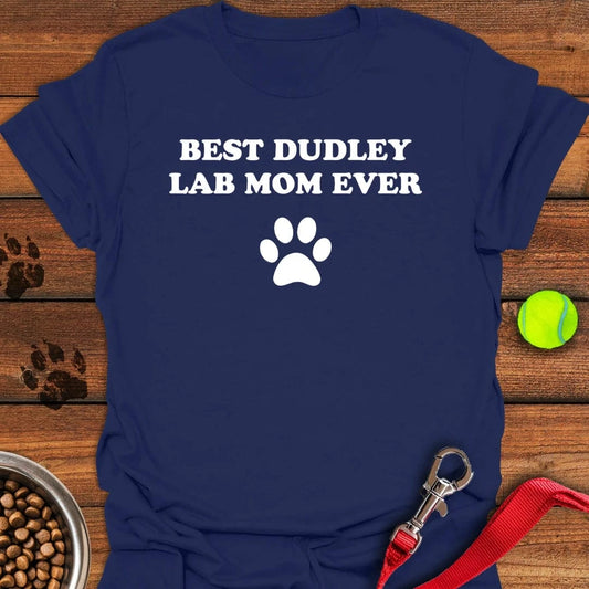 Best Dudley Lab Mom T-Shirt Navy