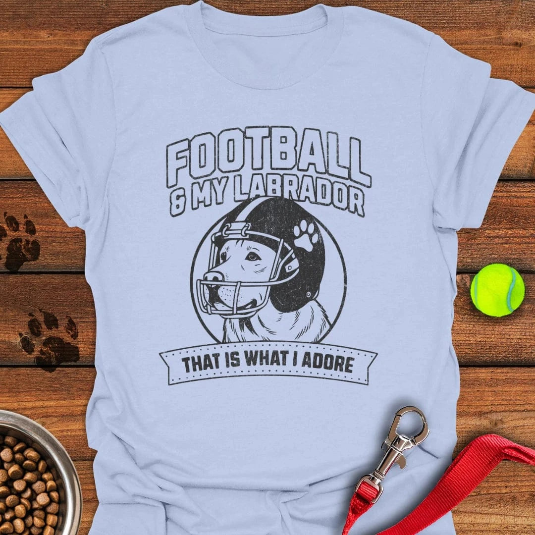 Football & My Labrador Light Blue