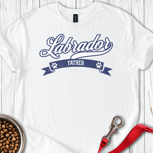 Labrador Father Baseball Style White
