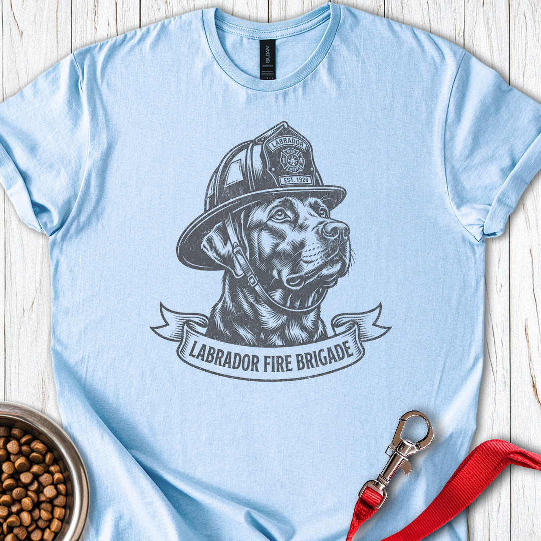 Labrador Fire Dog Light Blue