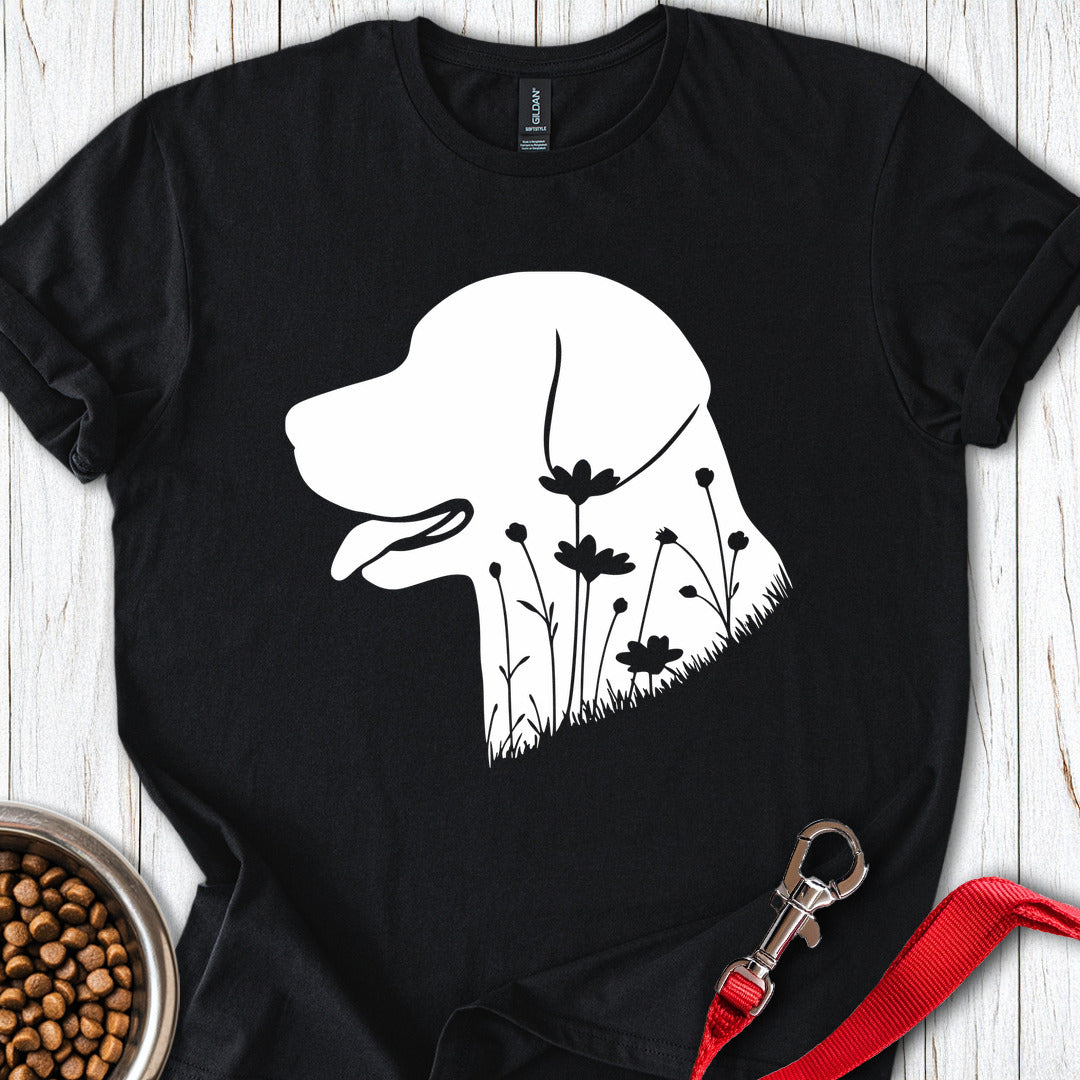 Labrador Flowers Black