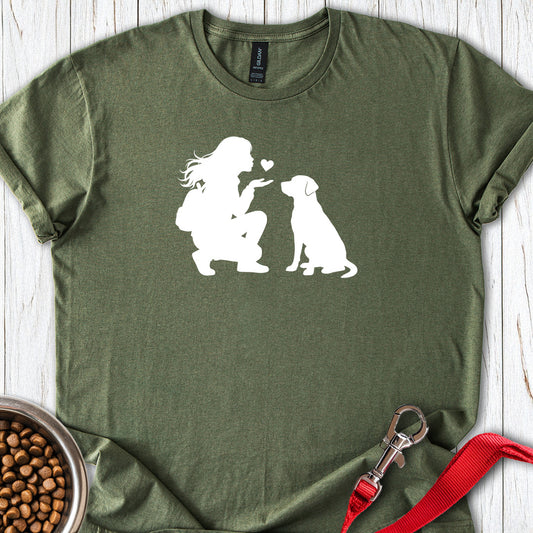 Labrador Girl Love Military Green