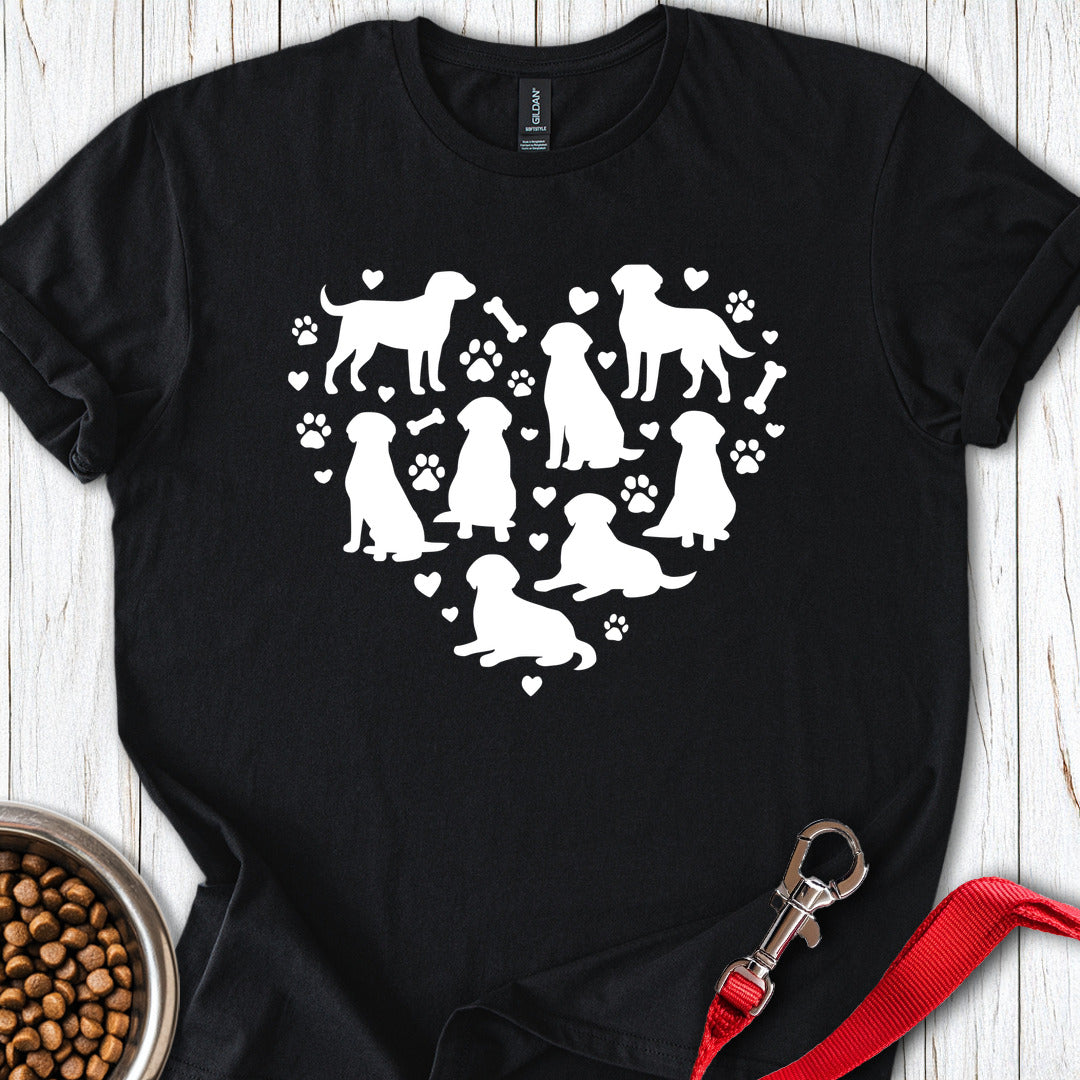 Labrador Heart Black