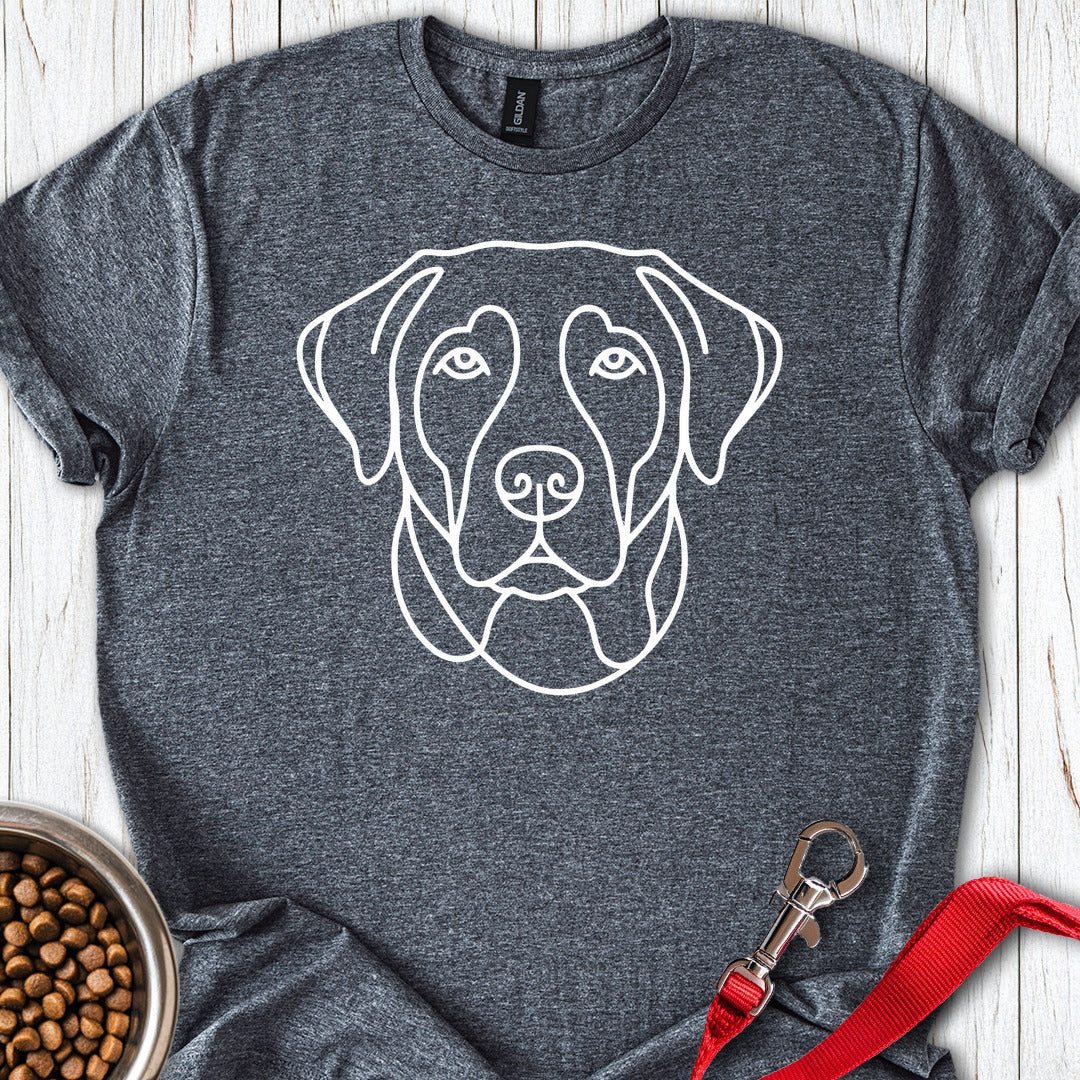 Labrador Line Art Dark Heather