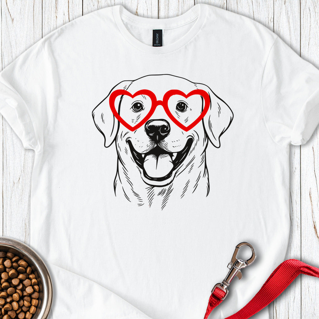 Labrador Love Glasses White