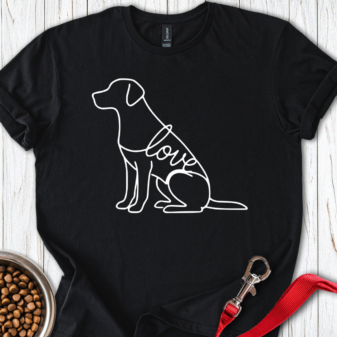 Labrador Love Lineart Black