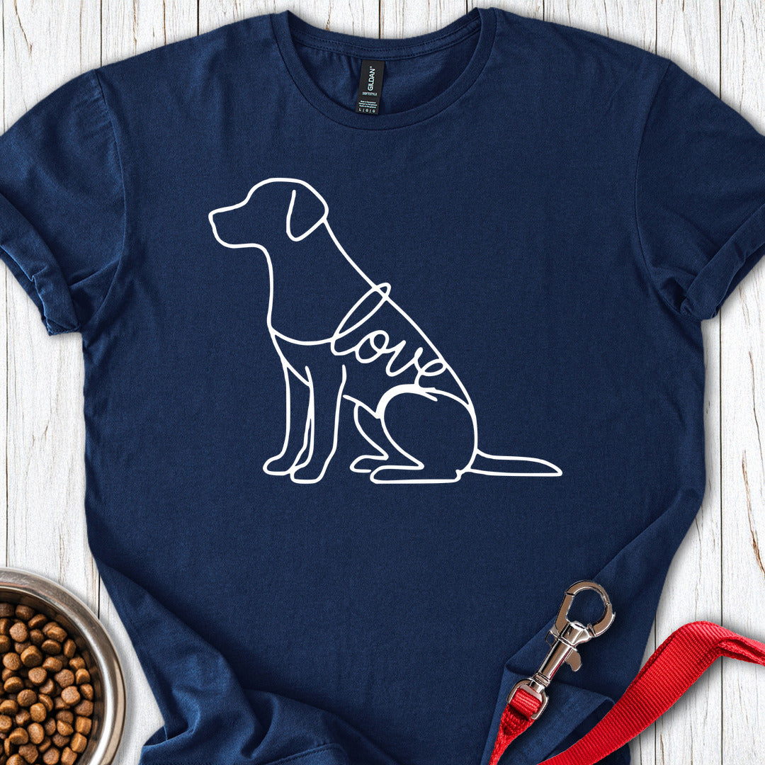 Labrador Love Lineart Navy