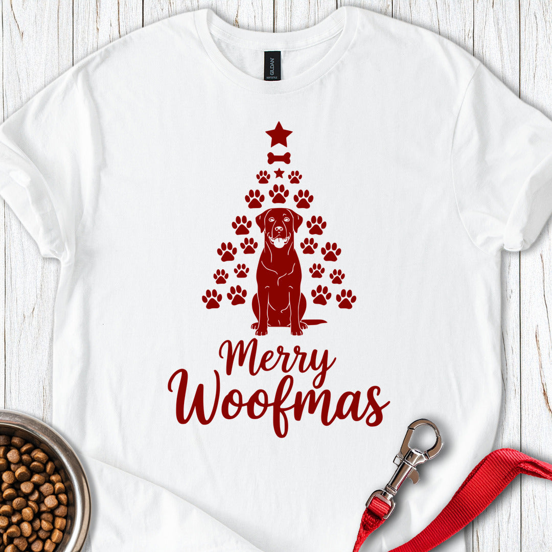 Labrador Merry Woofmas Christmas White