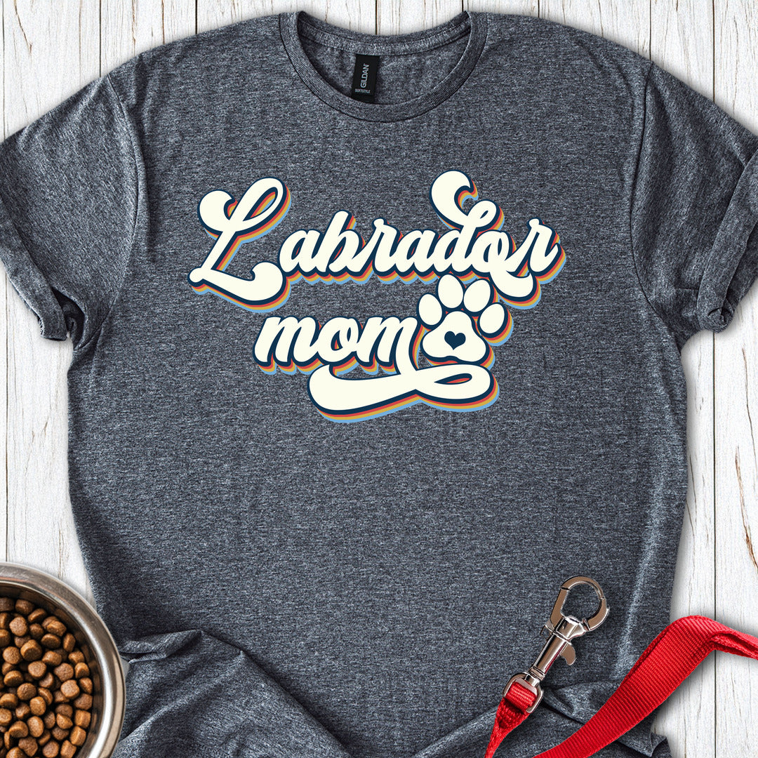 Labrador Mom Retro Dark Heather