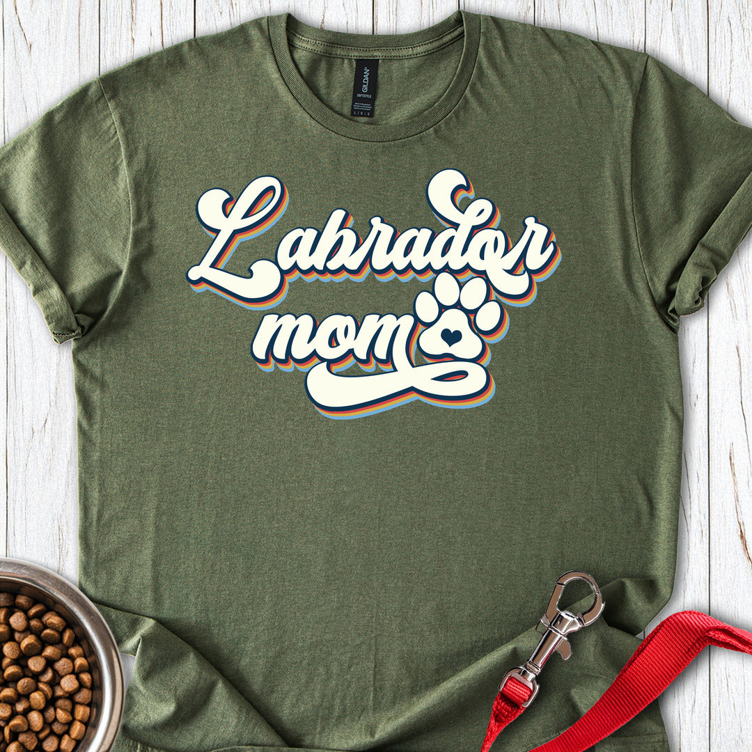 Labrador Mom Retro Military Green
