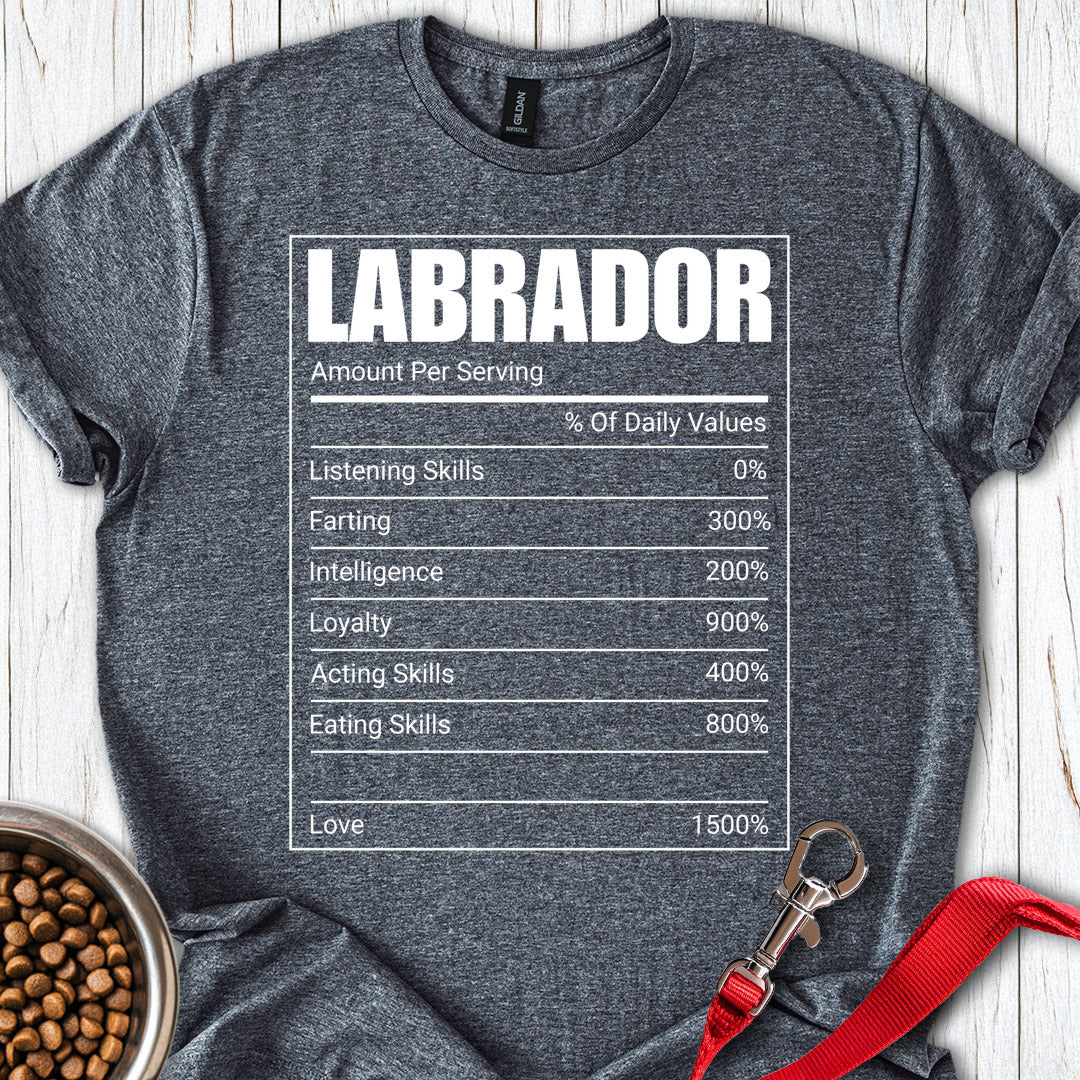 Labrador Nutrition Facts Dark Heather