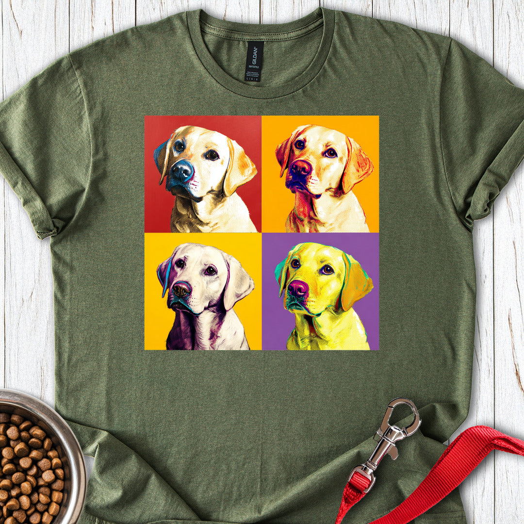 Labrador Pop Art Military Green