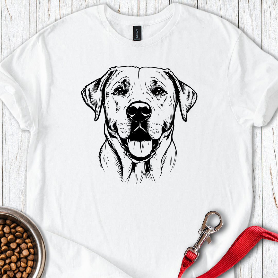 Labrador Portrait Graphic White
