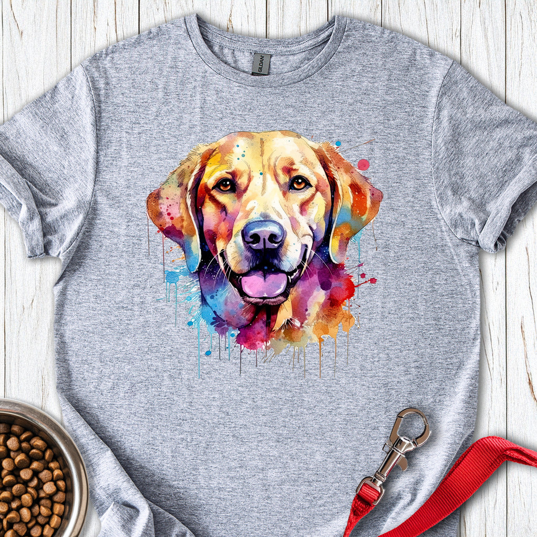 Labrador Portrait Watercolor Sport Grey