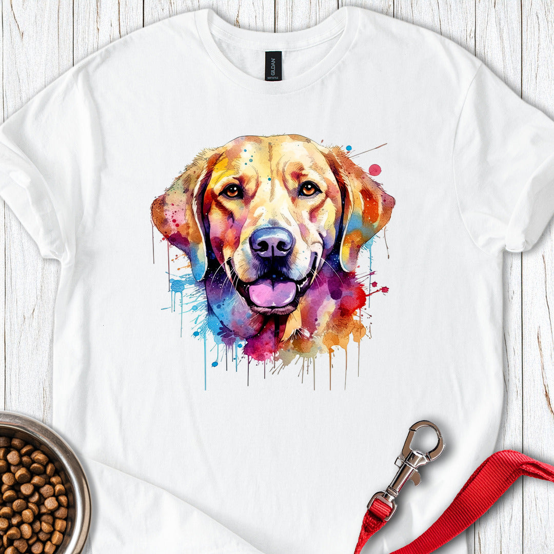 Labrador Portrait Watercolor White