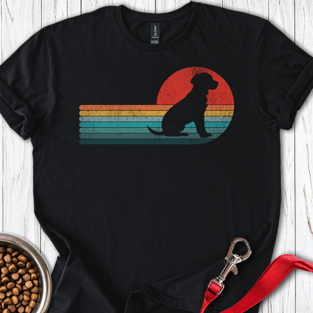Labrador Retro Sunset Black
