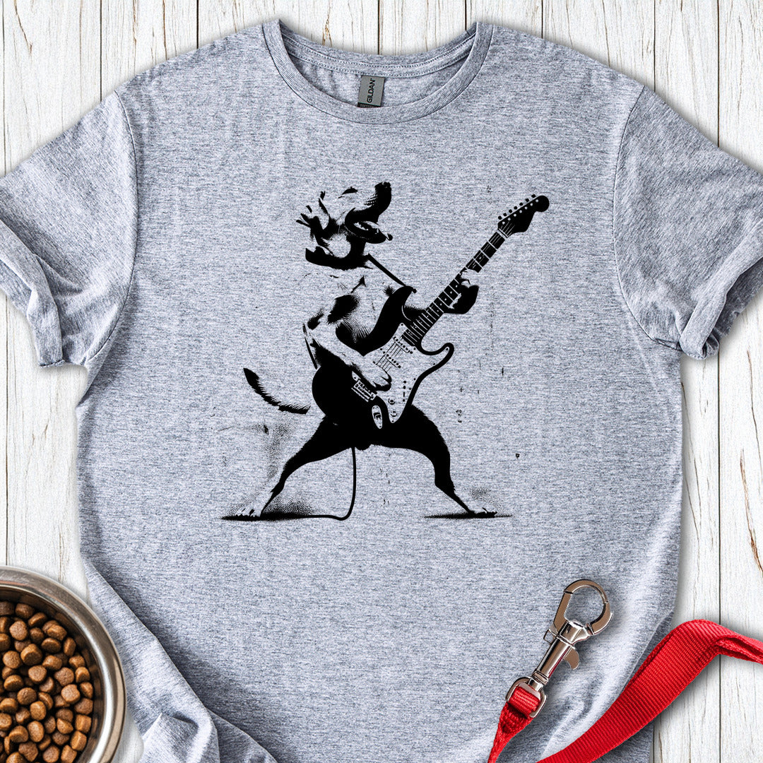 Labrador Rocking the Guitar Sport Grey