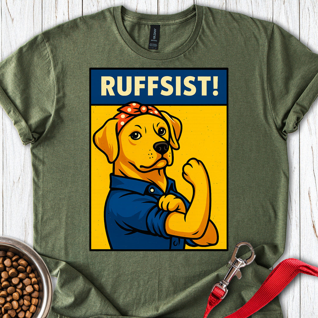 Labrador Rosie the Riverter Military Green