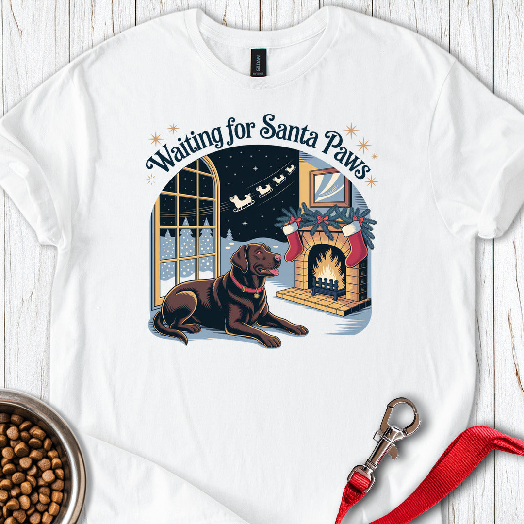 Labrador Santa Paws Christmas White