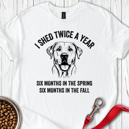 Labrador Shed Funny White