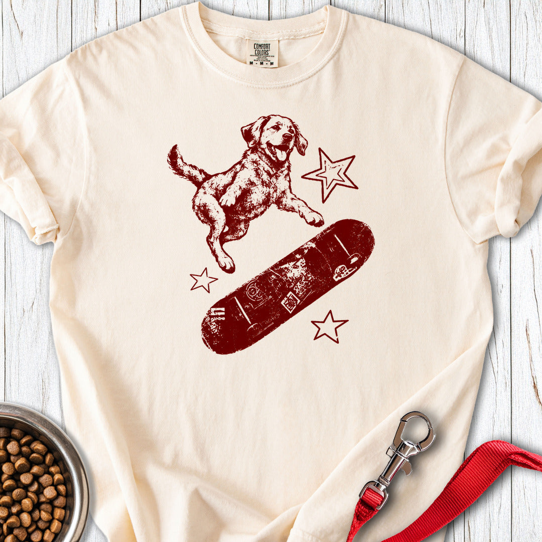 Labrador Skateboard Y2K Premium Tee Ivory