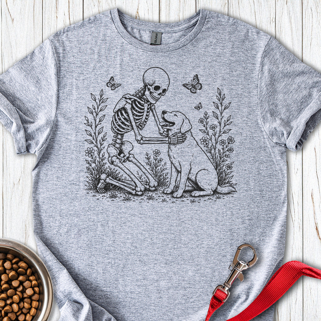 Labrador Skeleton Halloween Sport Grey