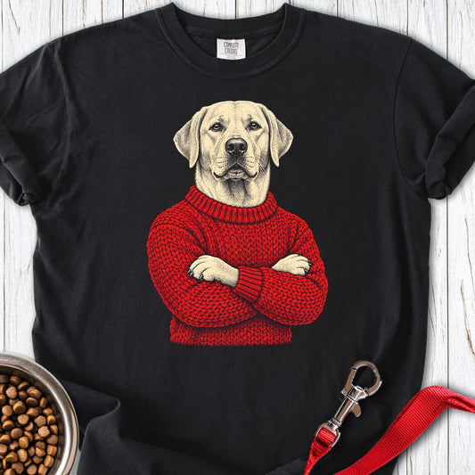 Labrador Sweatshirt Premium Tee Black