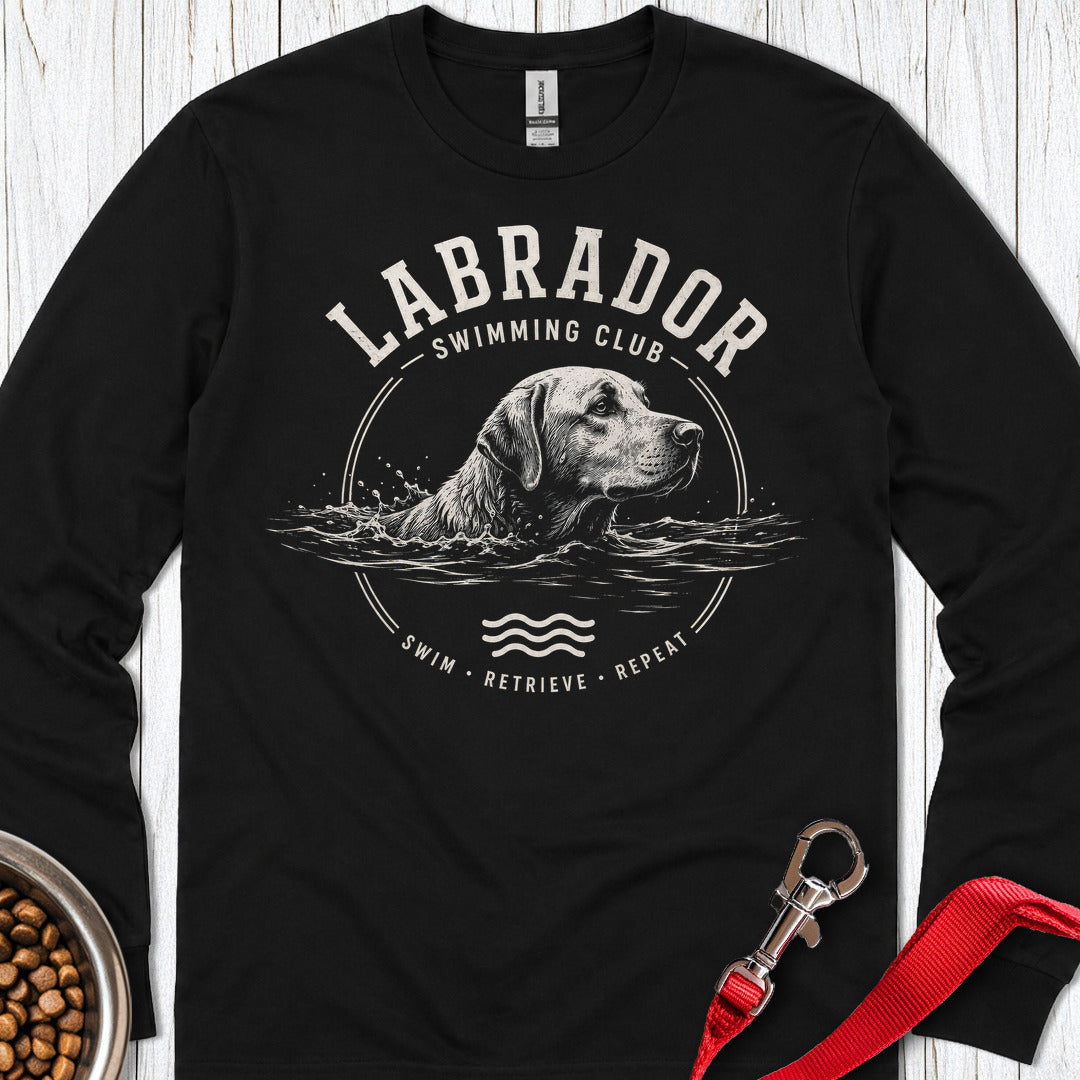 Labrador Swimming Club Long Sleeve — Black
