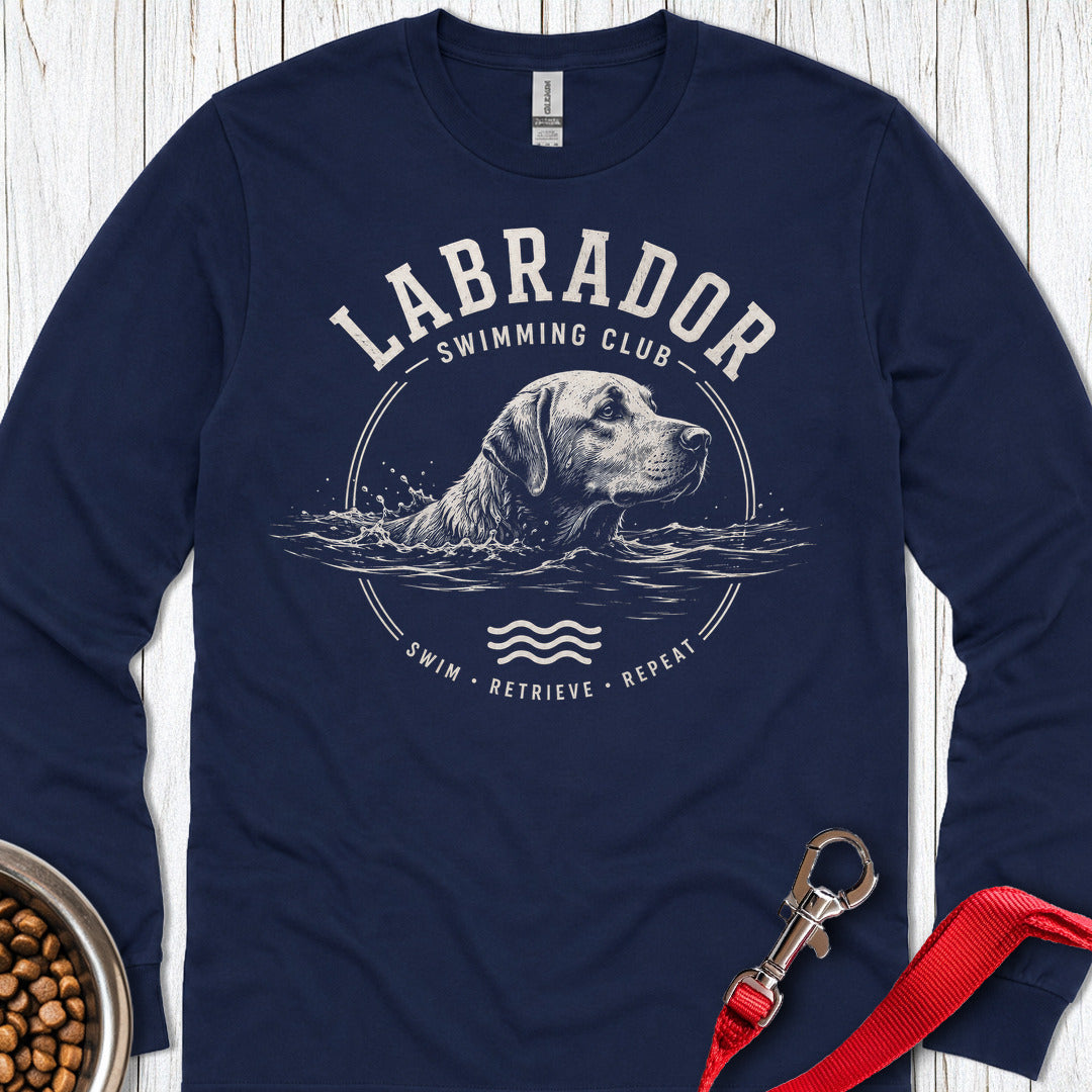 Labrador Swimming Club Long Sleeve — Navy